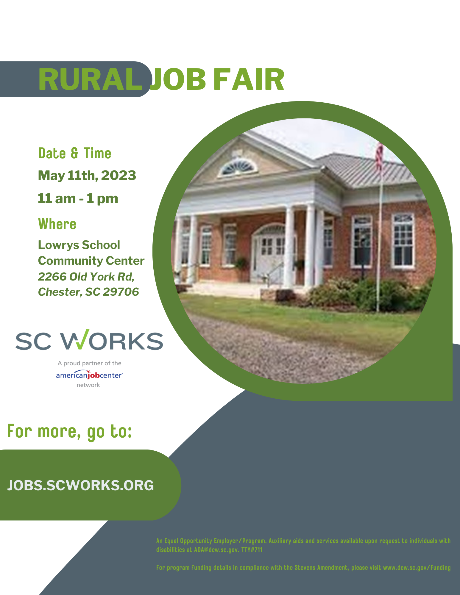 Rural Job Fair @ Lowry's School Community Center